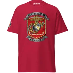 USMC 249th Birthday Shield Men's Tee