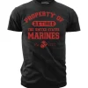 USMC T-Shirt - Property of the USMC Retired - Mens Marine Corps T-Shirt