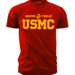 USMC T-Shirt - United States Marines Basic P/T Shirt - Men's Marine Corps Shirt