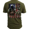 USMC T-Shirt - US Marines Corps Veteran Flag Men's Marine T-Shirt