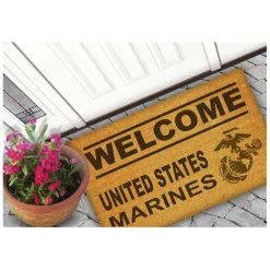 USMC Welcome 18 x 30 inch Coir Doormat