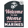 USMC Welcome 16 x 22 inch Indoor Outdoor Sign