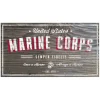USMC Woodgrain USA 11 x 20 inch Sign