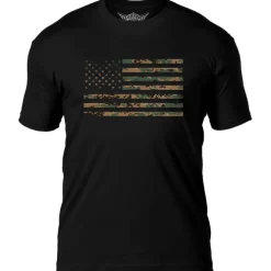 USMC Woodland MARPAT Flag 7.62 Design Battlespace Men's T-Shirt