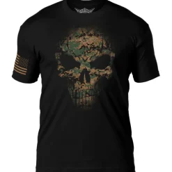 USMC Woodland MARPAT Skull 7.62 Design Battlespace Men's T-Shirt