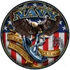 USN Fighting Eagle 12 inch Round Sign