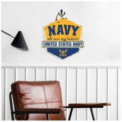USN Not Self but Country Badge 20 x 20 inch Sign