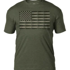 Veteran 'Bullet Flag' 7.62 Design Battlespace Men's T-Shirt