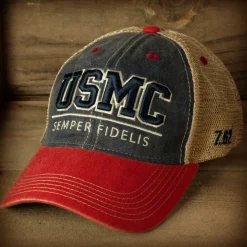 YOUTH USMC Semper Fidelis Vintage Trucker Hat