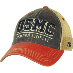 YOUTH USMC Semper Fidelis Vintage Trucker Hat